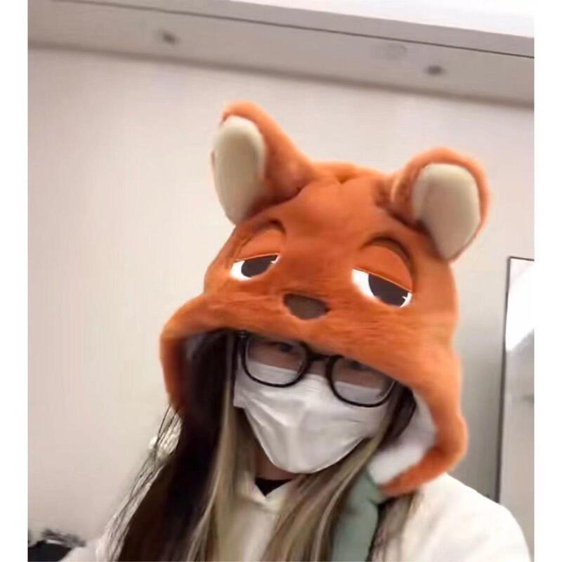 会动的耳朵帽子疯狂动物城朱迪尼克狐帽子耳朵帽子可爱狐狸尼克|undefined