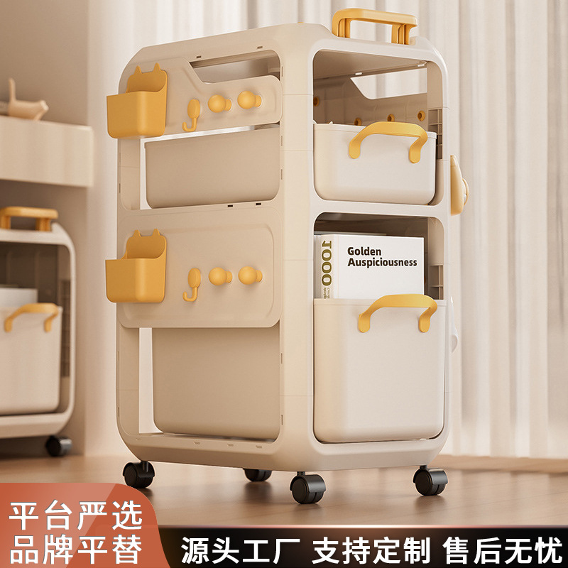 Estante para mochila escolar, escritorio extraíble, canasta, estante para cochecito para el hogar, fondo de mesa, bolsa, almacenamiento de artefacto con polea