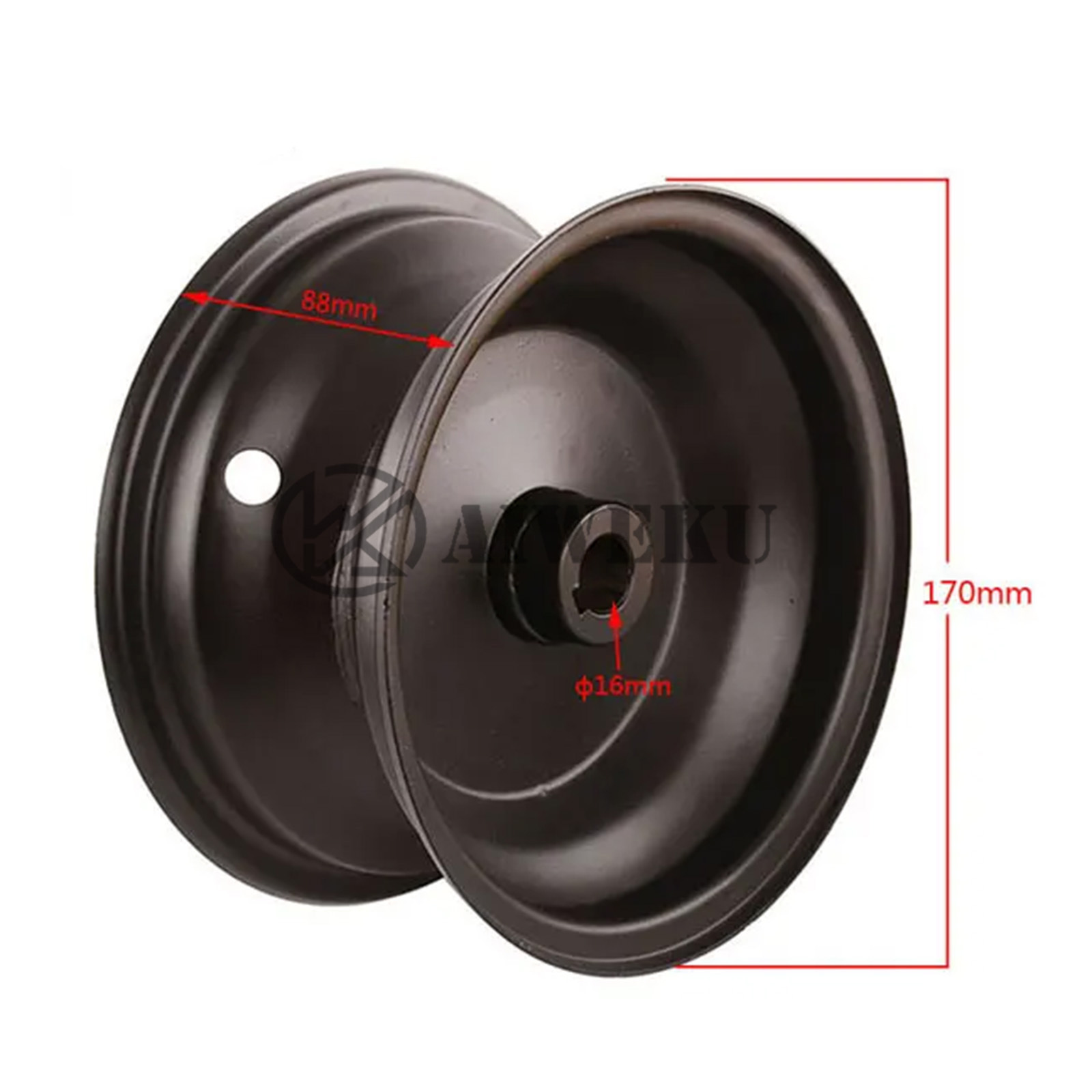 168CC kart ATV accessories tire rim small four-wheel steel ring 6-inch wheel hub