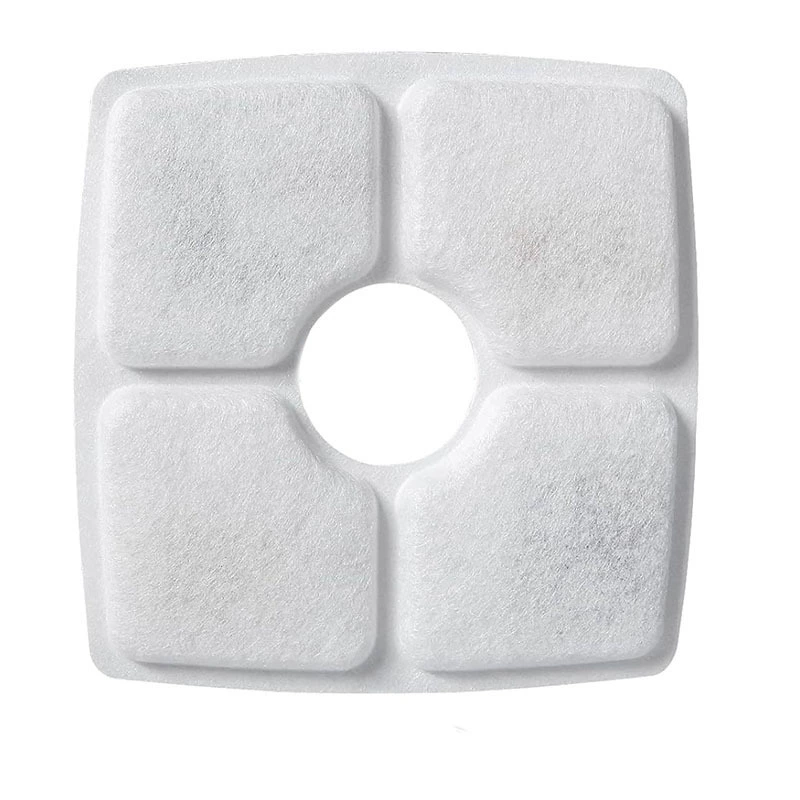 Квадратный фильтр для питья для домашних животных кокосовый кокосовый скорлупа ионная смола фильтр хлопчатобумажный фильтр на месте