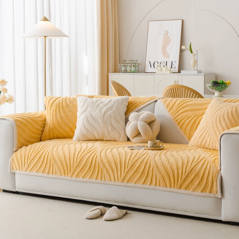 Plush winter sofa, non-slip modern and minimalistic pillow