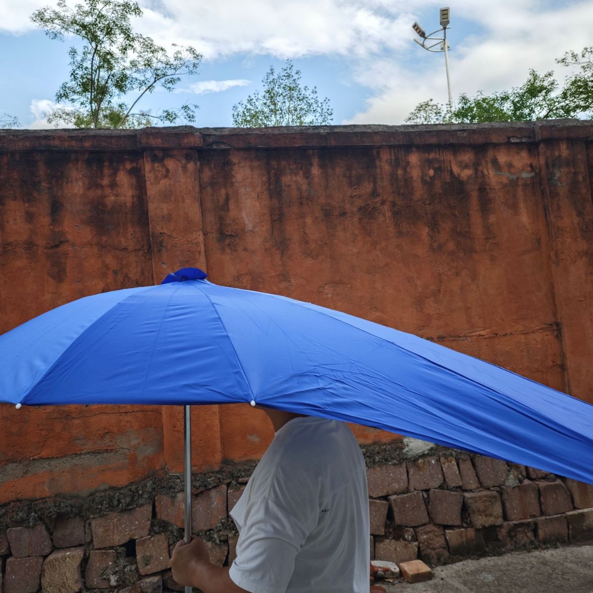 Solid Color Electric Vehicle Umbrella, Extended Electric Vehicle Sunshade Umbrella, Universal Scooter Battery Vehicle Umbrella, Rain Shelter, Custom Flower