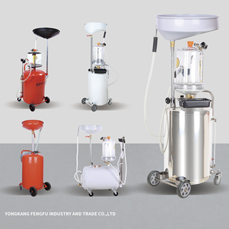 Colector de aceite de desecho neumático de gran capacidad de 80 litros, colector de aceite de motor, colector de aceite