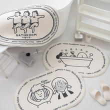 卫生间吸水速干地垫浴室门口宠物软地垫子防滑不掉毛地毯现货代发