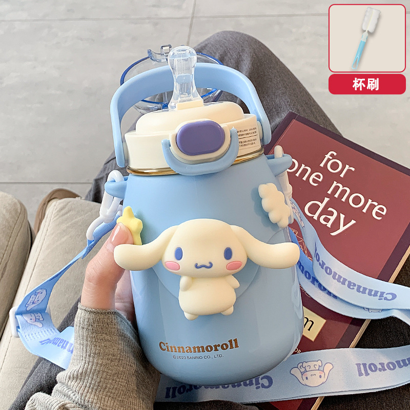大肚杯保温杯子女生大容量可爱高颜值吸管双饮水杯新款2024|undefined