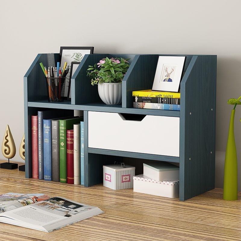 Simple Small Bookshelf Office Desk Storage Rack Student Modern Simple Bookcase Multi-Layer Large Space Storage Rack Factory