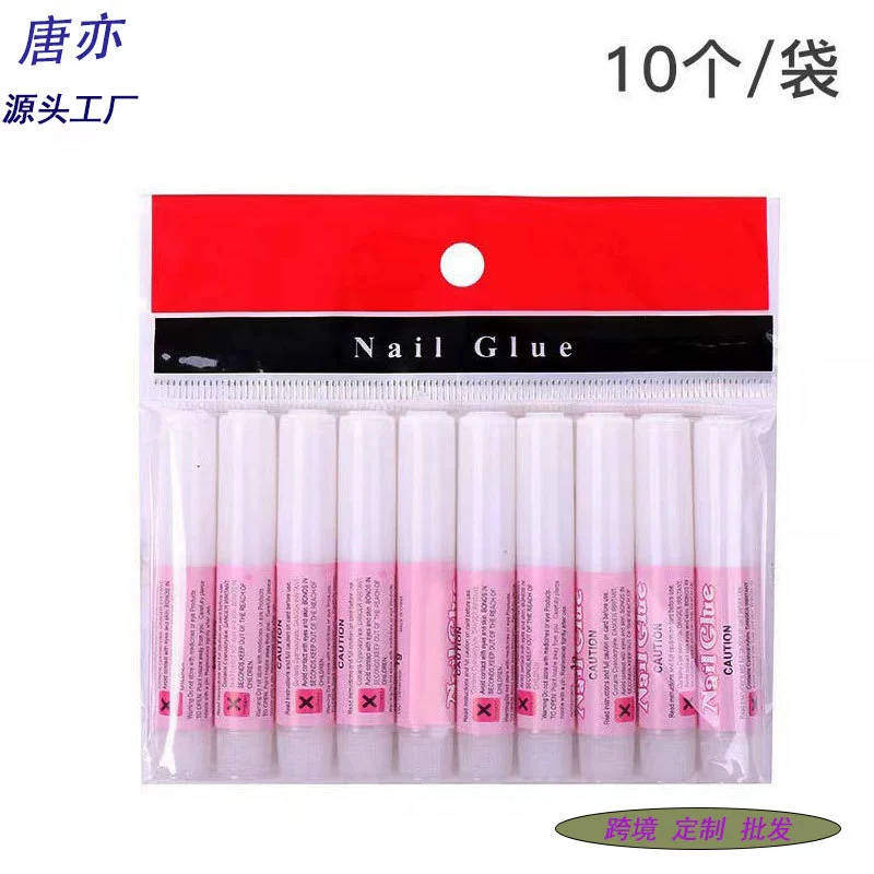 Специальный маникюрный клей для ногтей, 2 г, маникюрный клей с бриллиантовыми украшениями для ногтей, без лампы для выпечки, прозрачные накладные ногти, водонепроницаемые