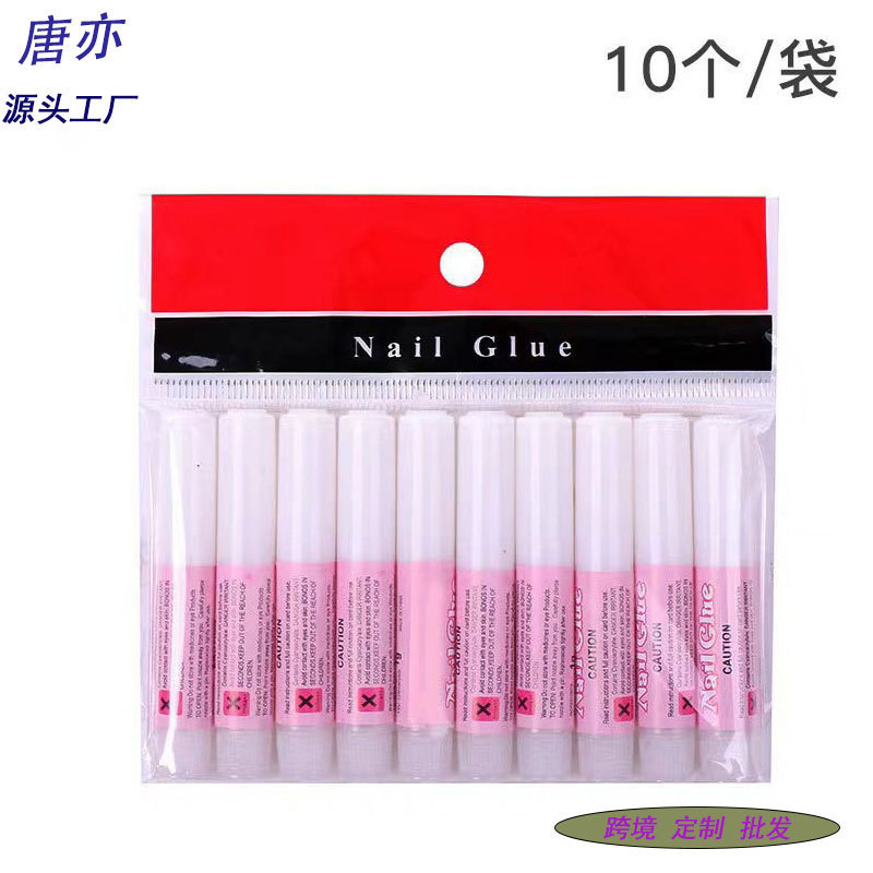 Special Manicure Glue for Wearable Nails 2g Manicure Glue with Diamond Jewelry Nails No Baking Lamp Transparent Fake Nails Waterproof