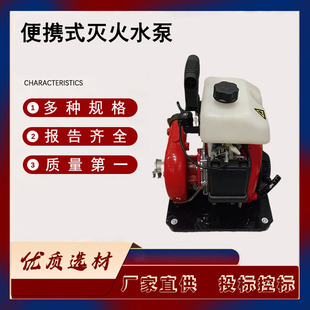 Forest Firefighting Portable Fire-Fighting Water Pump High Lift Large Flow Fire Pump Multi-Purpose High Pressure Water Pump