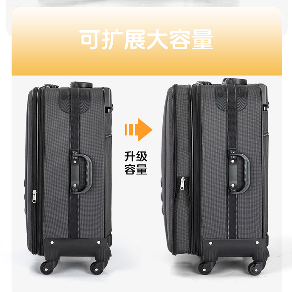 Vali vải Oxford chống nước 20 inch mở rộng chống rơi — Hộp vải cao cấp