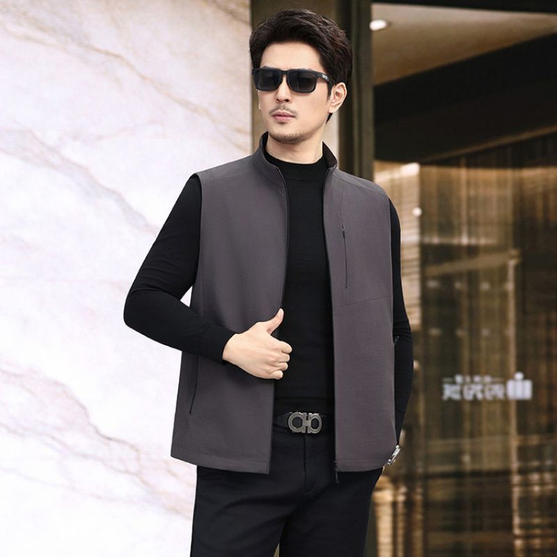 2026 Autumn/Winter New Men's Casual Jacket/Vest for Middle-Aged Men 6608