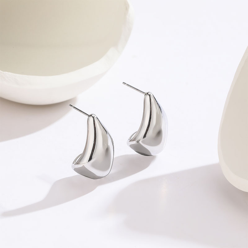 Drop Earrings Classification 1 Pair Elegant Sun Moon Water Droplets Titanium Steel Drop Earrings