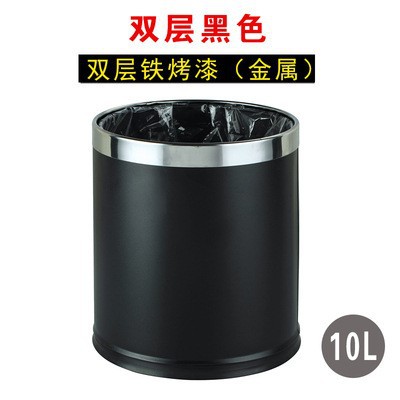 Anillo redondo de plata de pintura de hierro de doble capa