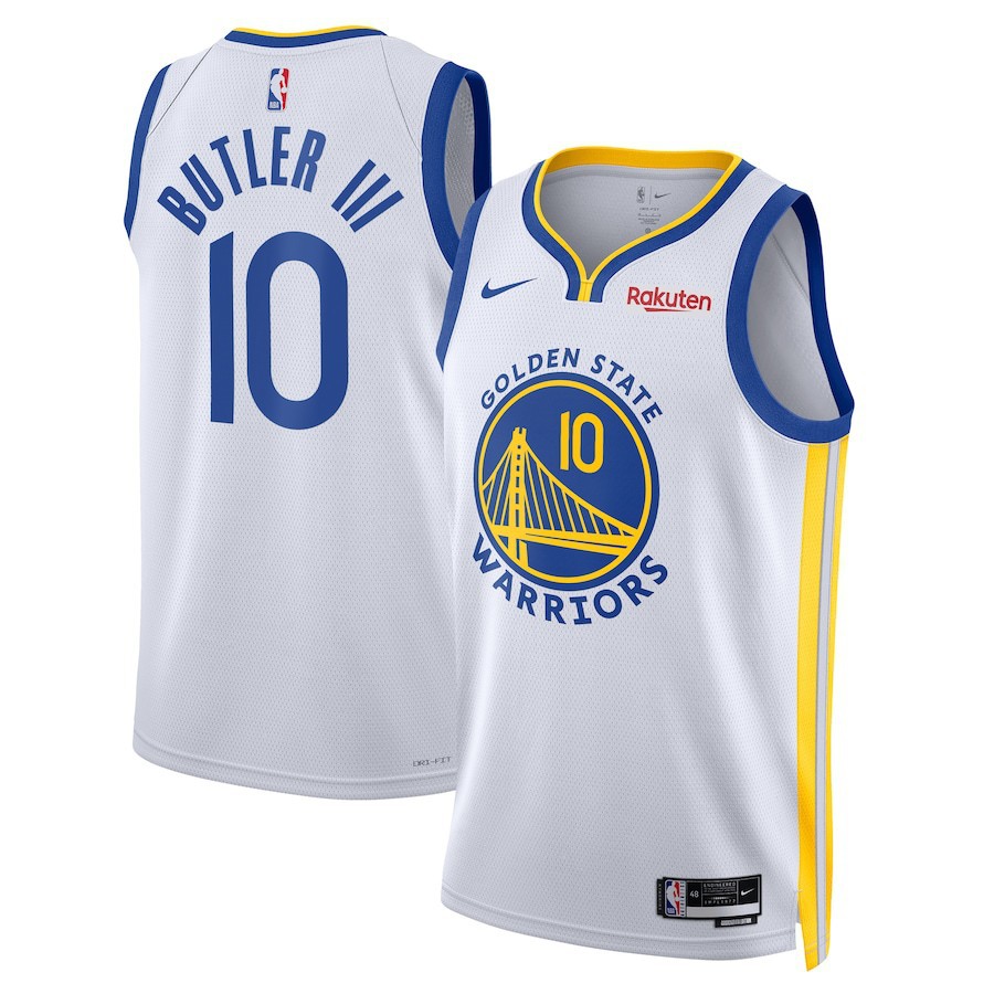 25 Nueva temporada NBA Warriors N o 10 Jimmy Butler Camiseta de Jimmy Butler Camiseta de NBA image 3