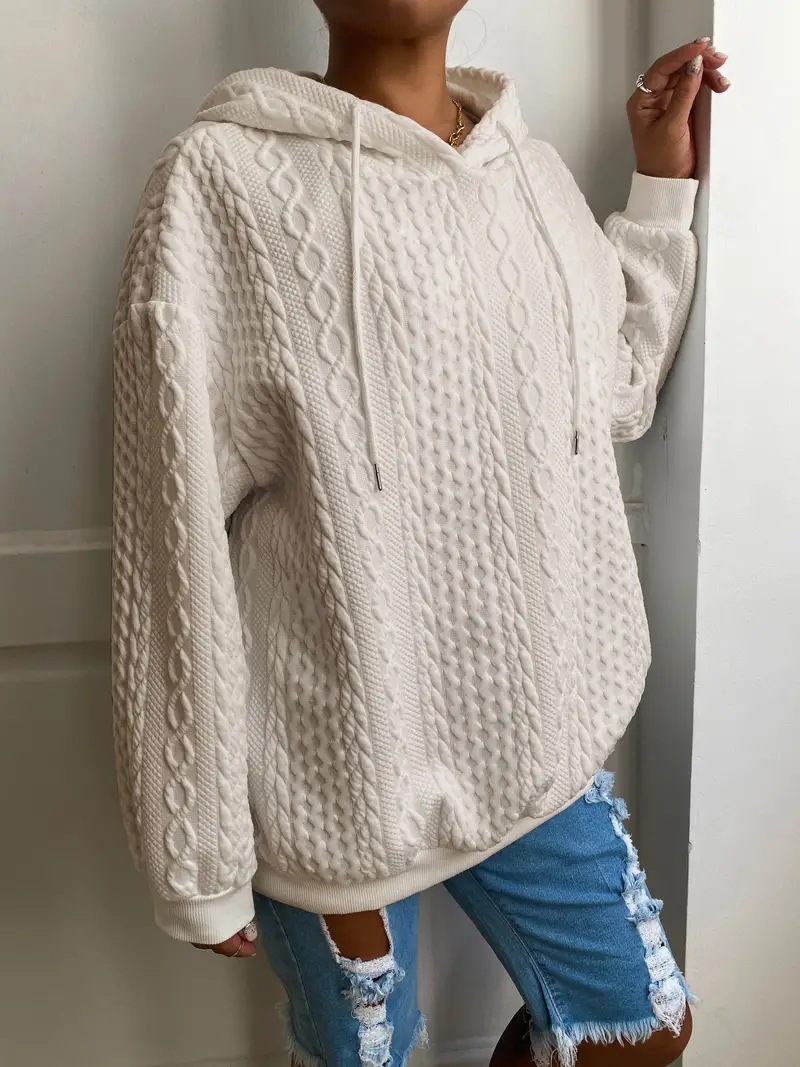 630g Weight Long Sleeve Sleeve Length Pullovers Placket Type Regular Sleeve Sleeve Type Spandex, Polyester Fabric Type Long Top Length Hoodie Tops Type Holiday, Daily Occasion Hooded Neckline Regular Fit Fit Type Solid Color Pattern Spring, Autumn Season Women's Gender Pocket Design Casual, Streetwear Style Women's Hoodies Long Sleeve Pocket Casual Streetwear Solid Color 12