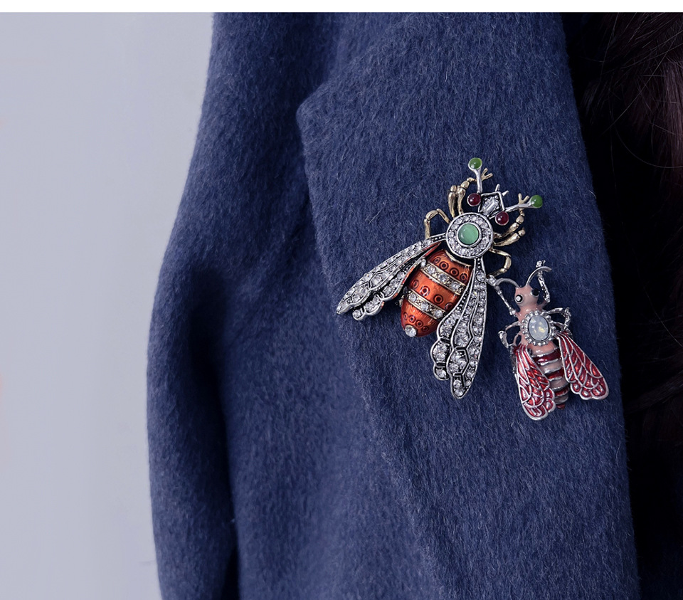 Retro Insect Alloy Enamel Unisex Brooches display picture 2