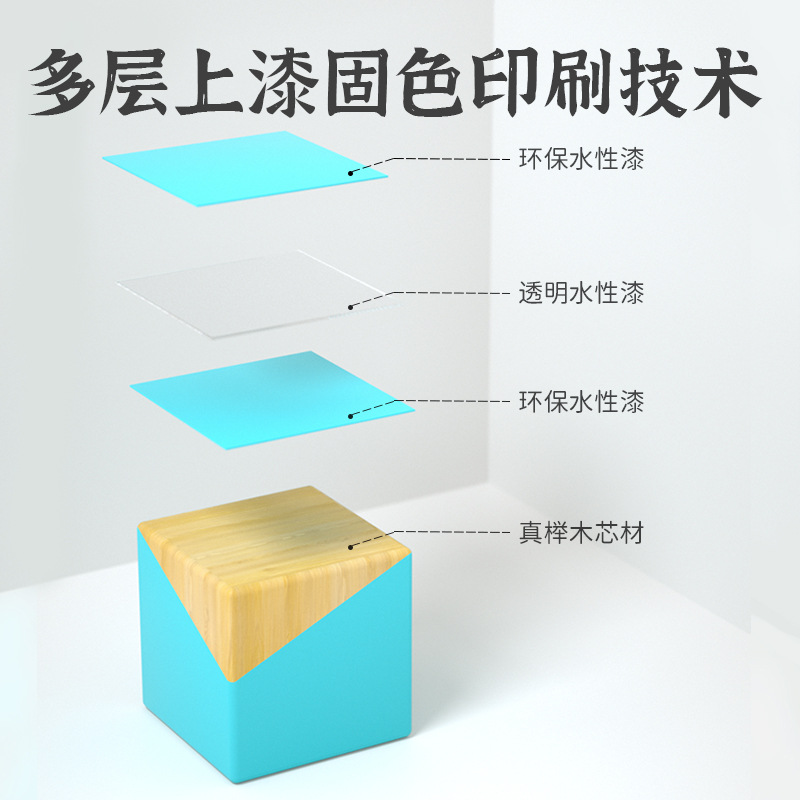Bloques de construcción para niños de madera ensamblados juguetes para bebés inteligencia-beneficiando a 1-3 años 2 Desarrollo 6 niños y niñas en movimiento cerebral educación temprana