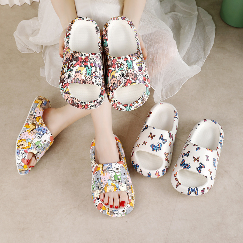 Home Slippers for Men and Women, Summer Fashion Printed Slippers, Indoor Non-Slip Slippers with a Soft Feel, Wholesale Home Slippers for Men and Women, Summer Fashion Printed Slippers, Indoor Non-Slip Slippers with a Soft Feel, Wholesale