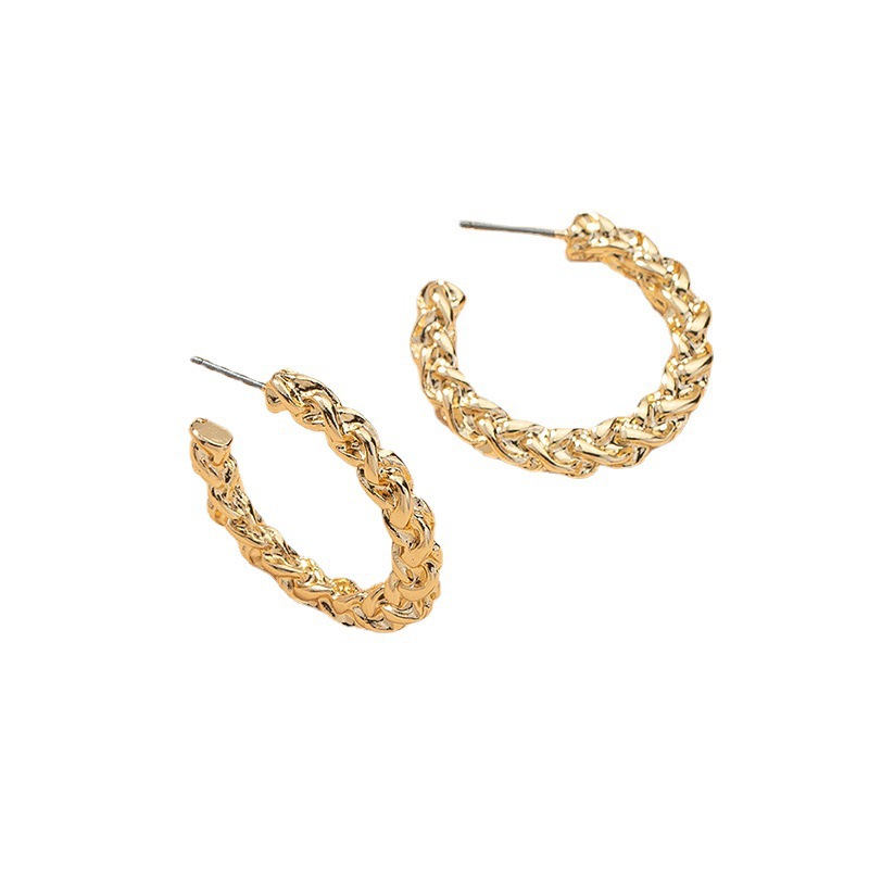 Fashion Alloy C-shaped Earrings display picture 1