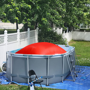 Cross-border new products thickened cold-resistant protective cover inflatable swimming pool pillow floating air cushion airbag