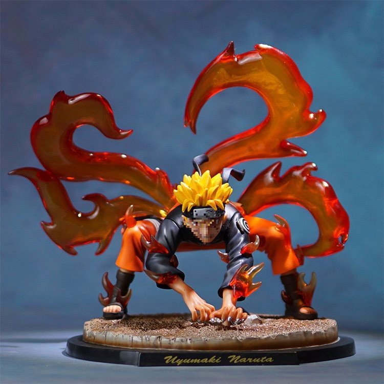 ナルトフィギュア九尾ナルトアニメモデル装飾品誕生日ギフトカラーボックス|undefined