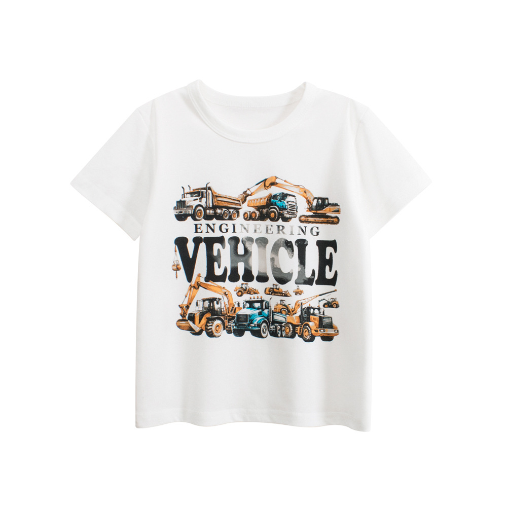 27kids marca de moda ropa para niños al por mayor camiseta de manga corta con estampado para niños de verano