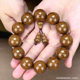 精品六道木手串男2.0老料九道满纹天然降龙木佛珠护身跑环念珠