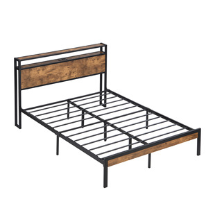 Neutral Panel Bed for Bedroom-modern Simple and Warm