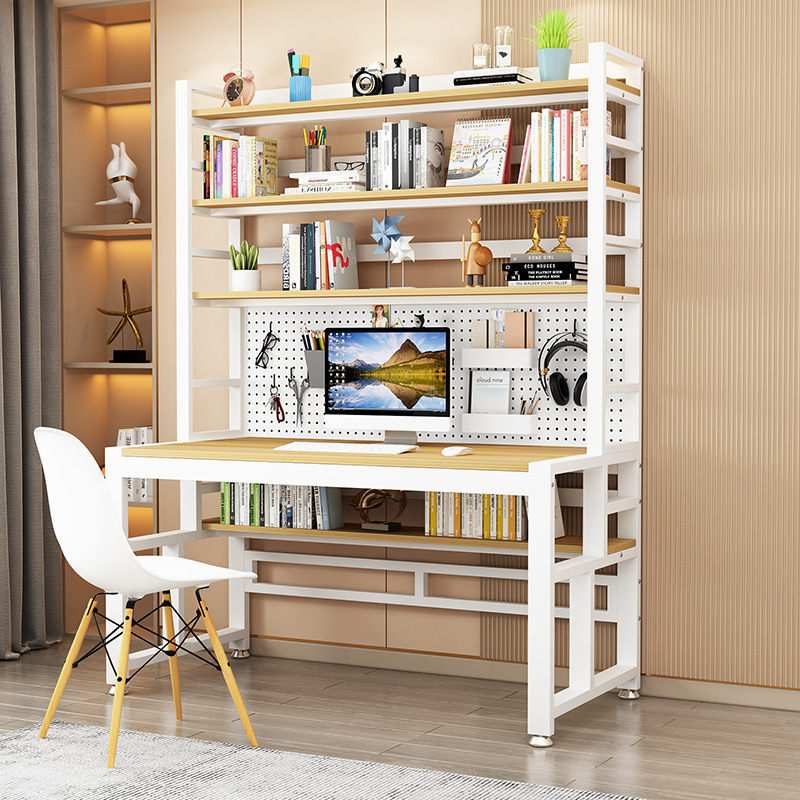 Computer Desk Desktop Home E-sports Table Simple Desk Hole Board Bedroom Student Bookshelf Table Integrated Study Table