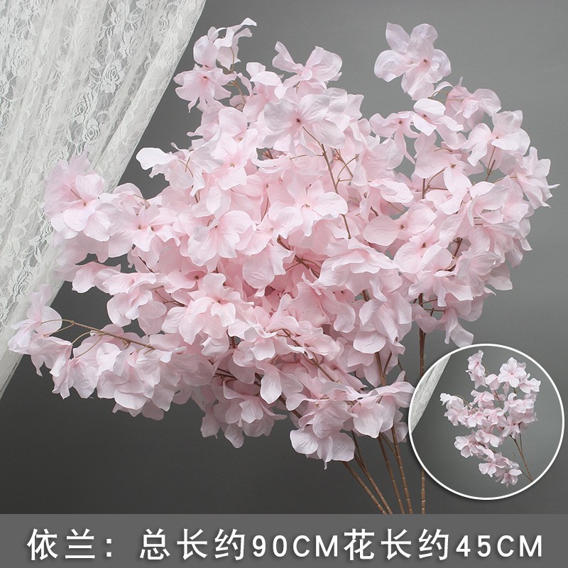 10 flores rosadas bodas flores de seda decoración floral flores falsas hortenida Wenxin Road Artes florales otros