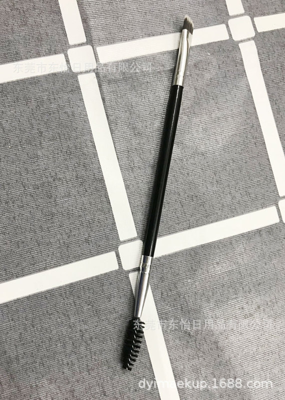 木柄ダブルヘッド眉毛ブラシまつ毛ブラシ美容化粧道具プラスチック棒ダブルヘッドスパイラル眉毛パウダーブラシまつ毛ブラシ|undefined