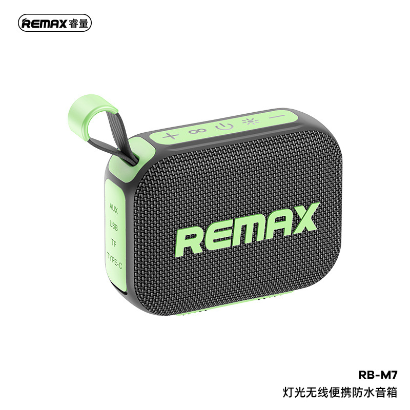 Remax Outdoor Sports Bluetooth inalámbrico portable mini IP67 sonido impermeable con luz de atmósfera RGB
