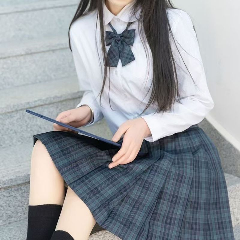 ビビ菲正規版jk格スカート学生日系キャンパスロングスカート女性正統スカート日系jk制服|undefined