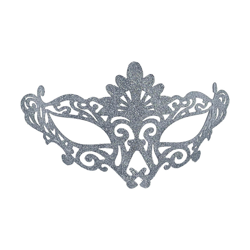 Nuevo Halloween máscara de mitad de cara retro retro máscara de polvo de pavo real máscara de maquillaje máscara de fiesta máscara de ojos