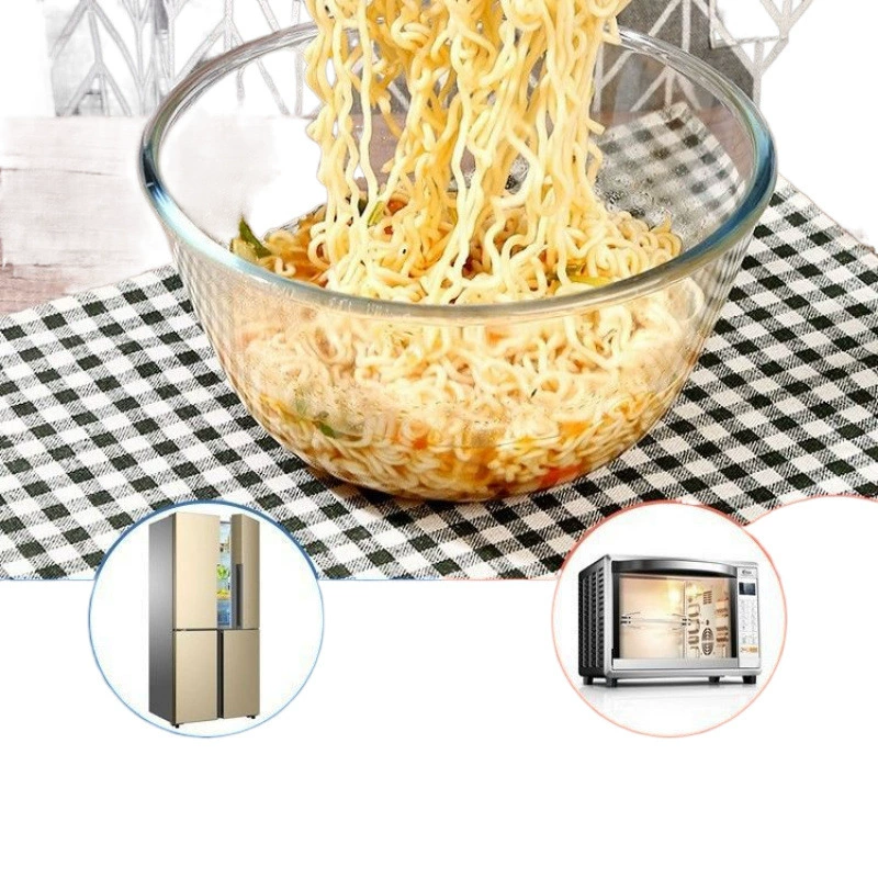 Big glass soup bowl for home use, increased thickness