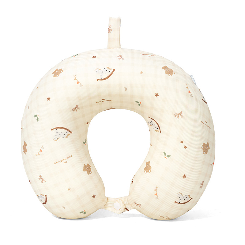 almohada de cuello de seda de leche almohada de cuello de viaje portátil avión de larga distancia almohada de siesta almohada transpirable cuatro estaciones almohada u