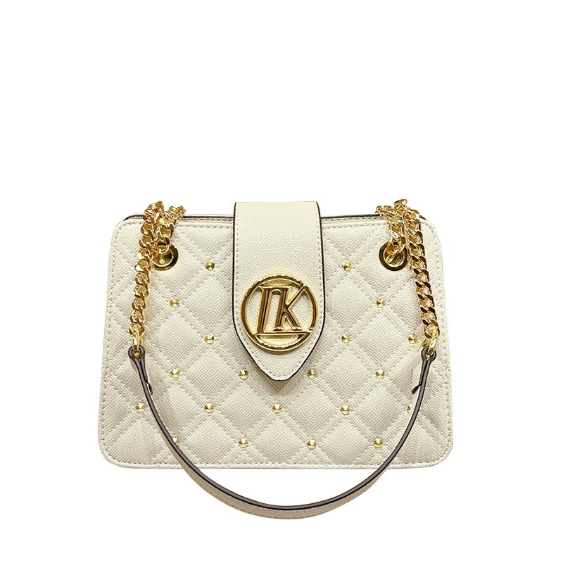 Genuine Leather Quilted Chain Shoulder Bag For Women Versatile_voghion.com