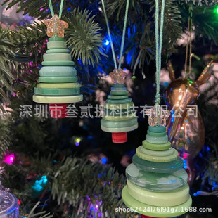 �羳���NMake Your Own Button Christmas Tree Kit DIY �}�Q�~��