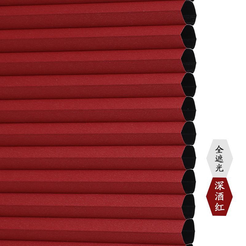 免打孔百叶窗帘内倒内开窗帘厨房卫生间防水蜂巢帘遮光隔热风琴帘|undefined