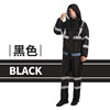 Raincoat for adults, split trousers, street retroreflective set, increased thickness