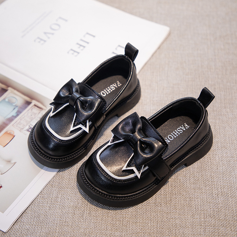 Mother & Kids Princess Style Children's Leather Shoes For Girls Soft Sole Casual Performance Big Girl Spring Style_voghion.com