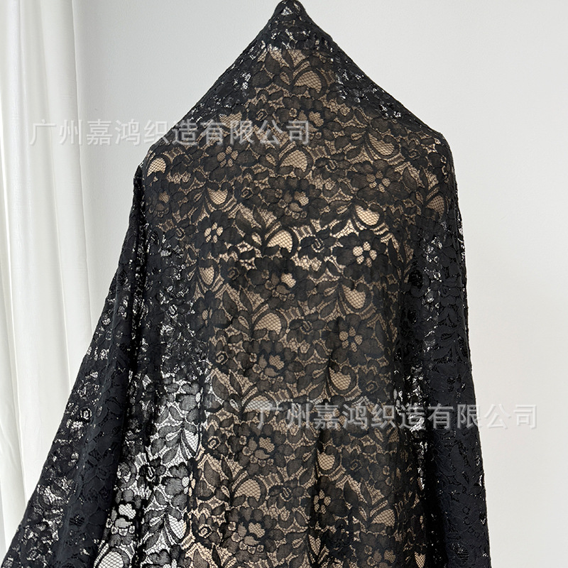 Tejido de encaje suave de algodón de brocado para hacer falda, vestido de color multicolor en stock, fabricante