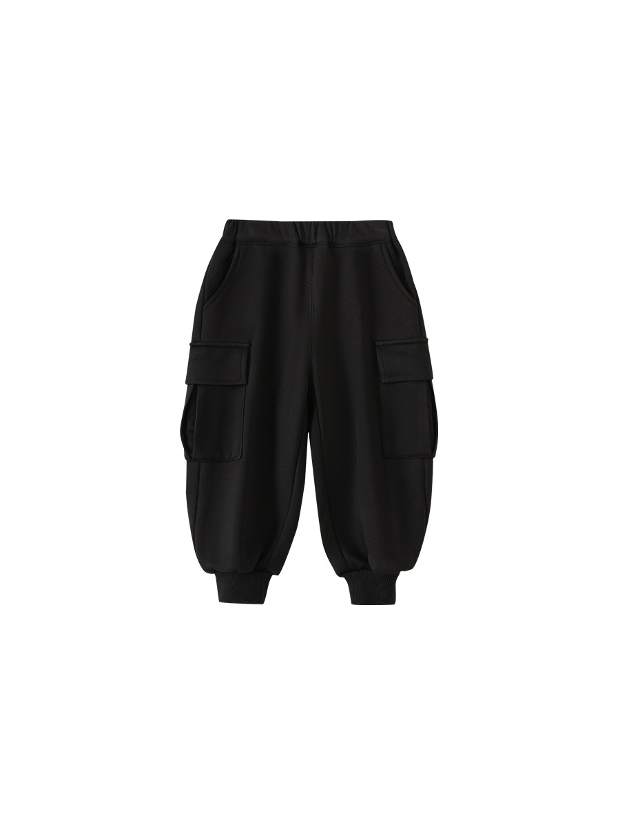 Pantalones Cargo Térmicos para Niño de Poliéster, Cintura elástica, para Otoño e Invierno