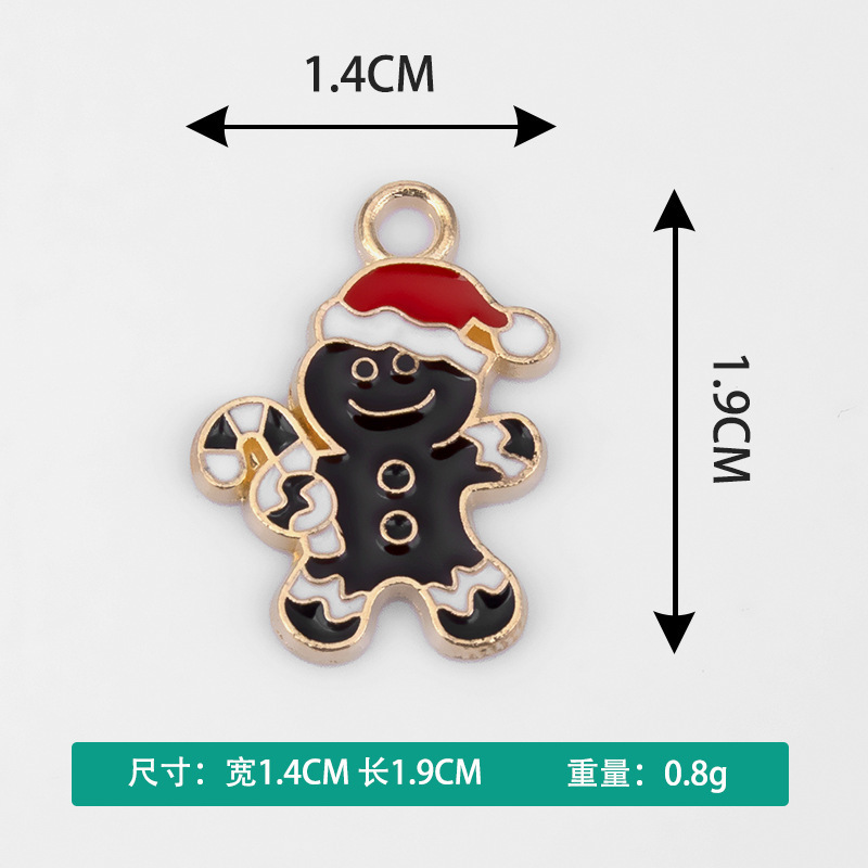 卡通圣诞节系列滴油点钻项链手链吊坠小挂件批发创意饰品diy配件|undefined