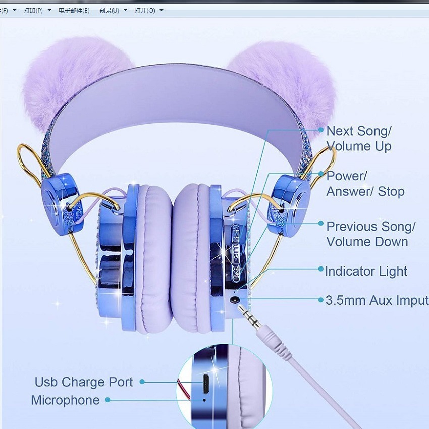 Electroplated blue 1 + color box packaging