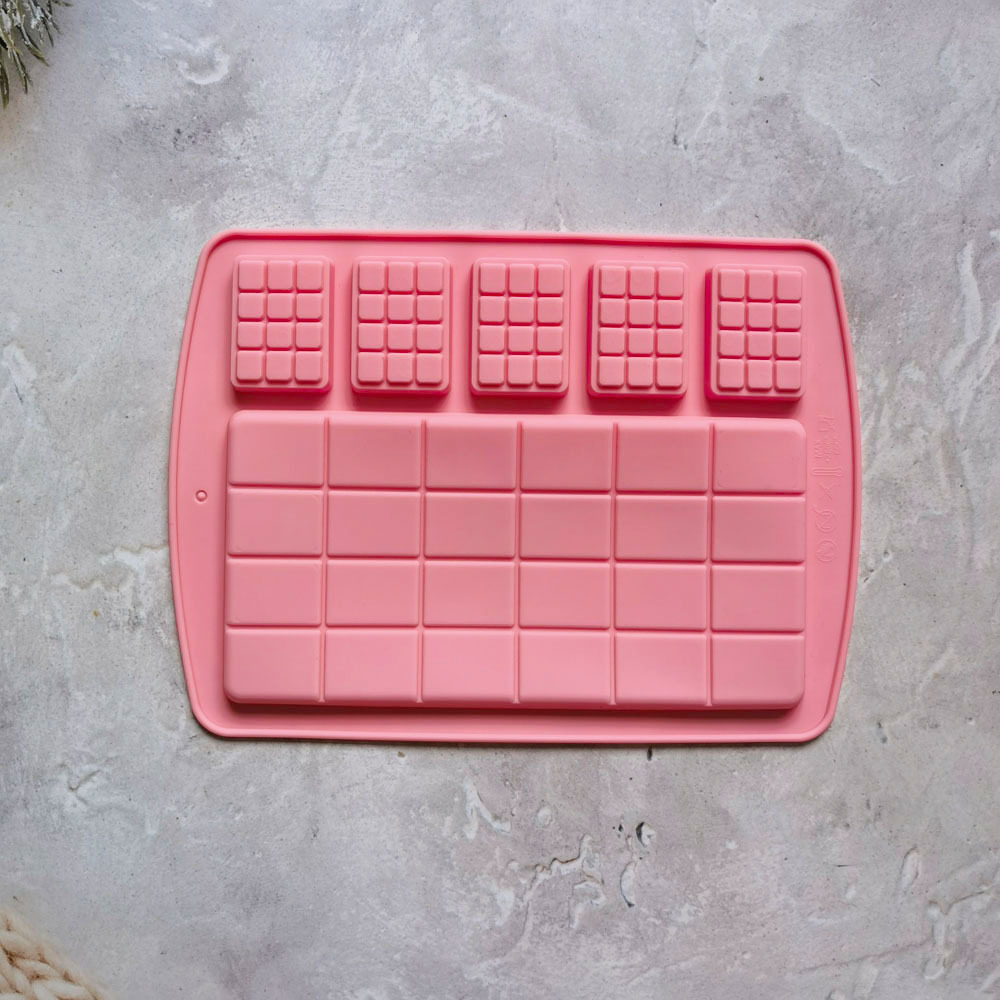 Tamaño waffle chocolate 366 pastel molde de silicona gelatina molde de torta pan herramientas de horneado