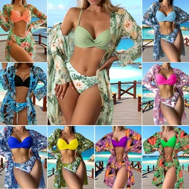 比基尼;连体泳衣;三件套泳装