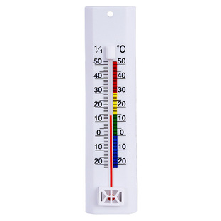 High precision easy to read scale indoor outdoor garden plastic glass tube thermometer
