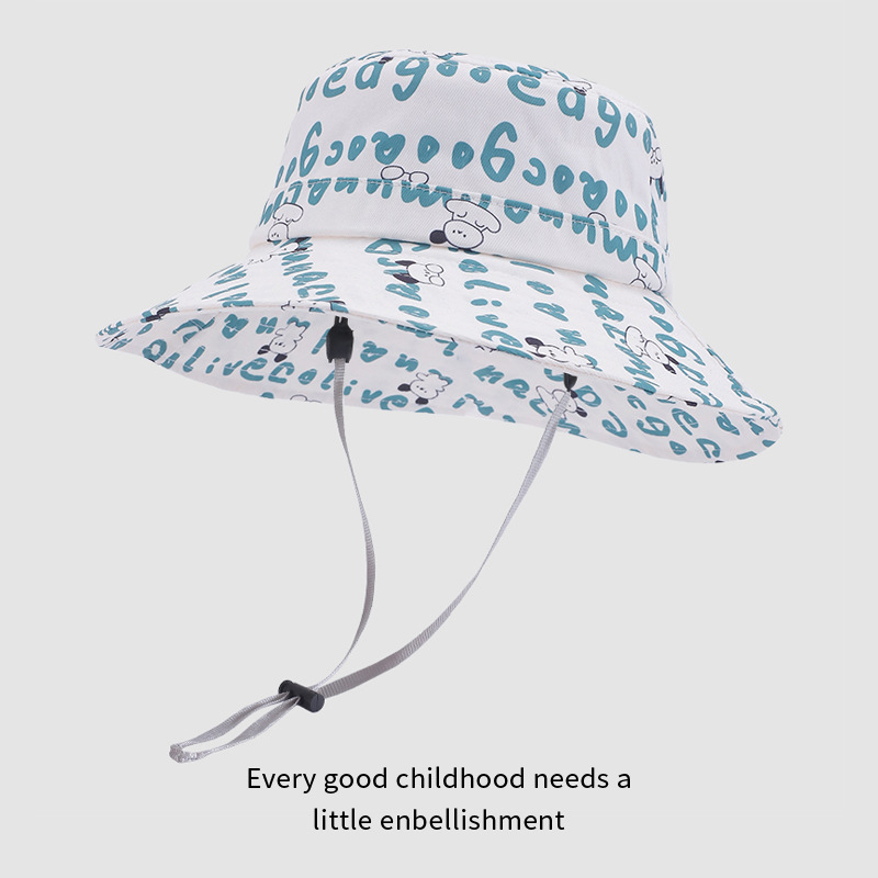 2024 verano nuevo sombrero de bebé para hombres y mujeres sombrero de pescador anti-UV sombrero de moda encantador