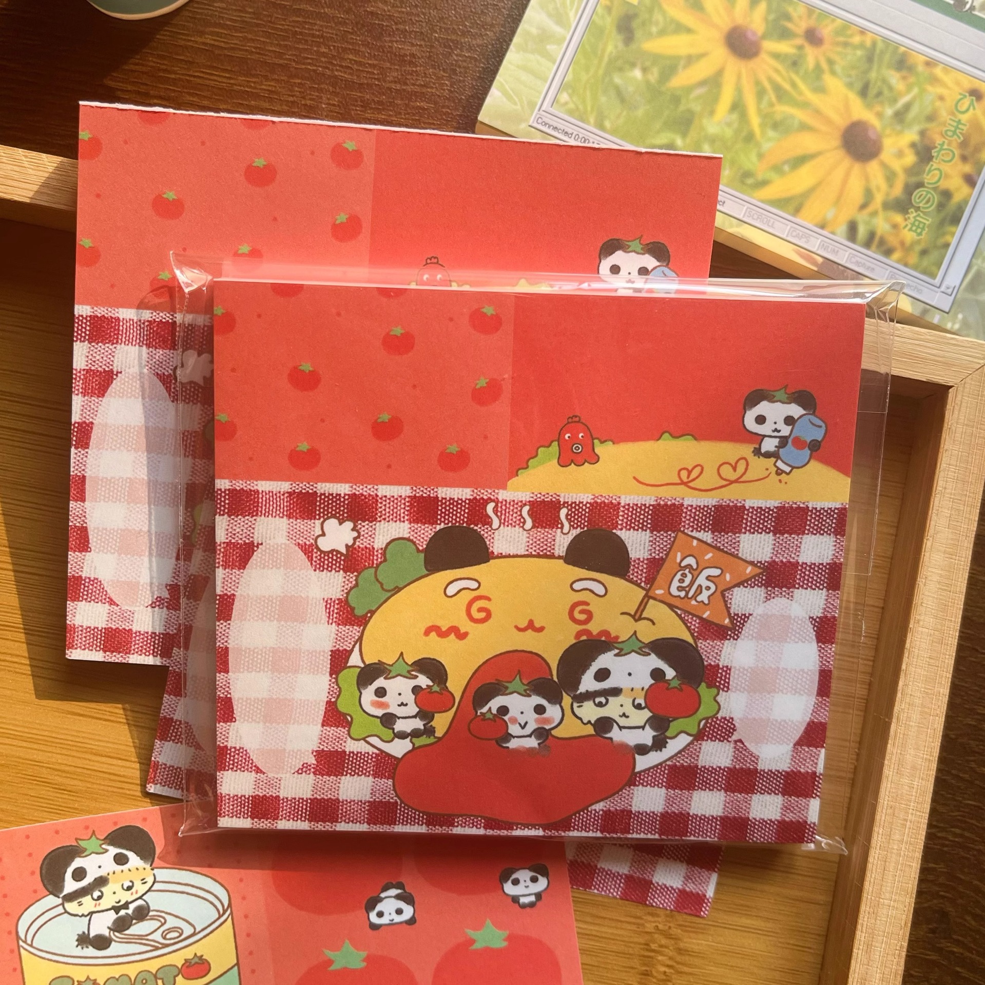 猫牌盐汽水【番茄/向日葵】可爱古早便利贴便签本可撕手帐留言本